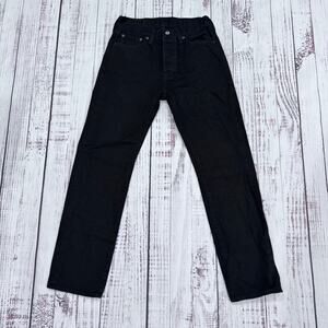 Levi’s 501 Black Button-Fly Straight Leg Jeans Men’s W29 L30